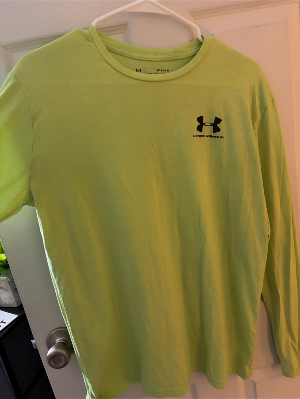 Under Armour Long-Sleeve Performance Tee - Neon Green